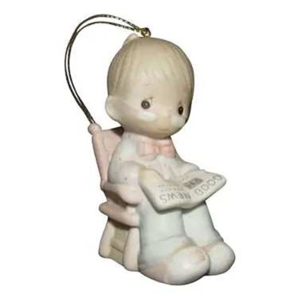 Precious Moments The Perfect Grandpa Porcelain Ornament Boy in Rocking Chair Box